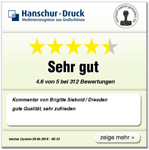 Kundenbewertung von www.stempel-selbst-gestalten.de